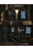 Mavi Halı Kaligrafi Siyah Baskılı Sweatshirt