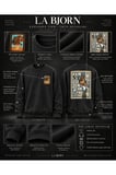 Sunflower Gallery Siyah Baskılı Sweatshirt