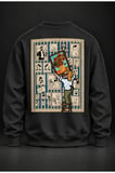 Sunflower Gallery Siyah Baskılı Sweatshirt