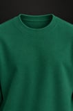 Koyu Yeşil Basic Sweatshirt