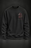 Kurt Baskılı Siyah Sweatshirt