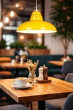 Sydney Sarı Renk Özel Tasarım Modern Dekoratif - Cafe - Sarkıt - Mutfak Tekli Avize