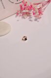 Siyah Kalpli Halka Tragus Piercing Kıkırdak Küpesi