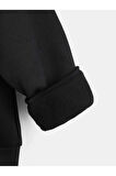 Pamuklu Minecraft Baskılı Erkek Çocuk Kapüşonlu Sweatshirt İki İplik Şardonlu