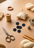 Siyah El Yapımı Polimer Kil Düğme 2 cm Yuvarlak Dekoratif Örgü Hırka Yelek Amigurumi Düğmesi