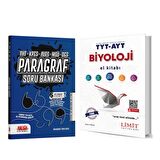 Limit TYT AYT Biyoloji El Kitabı ve AKM Paragraf Soru Bankası Seti 2 Kitap
