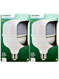 (2 Adet) Sylvania 37W 6500K (Beyaz Işık) E27 Duylu (Kalın Duy) Torch Led Ampul