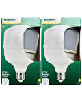 (2 Adet) Sylvania 37W 3000K (Sarı Işık) E27 Duylu (Kalın Duy) Torch Led Ampul