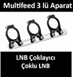 LNB KELEPÇESİ 3 LÜ - LNB ÇOKLAYICI MULTİFEED APARAT 3 LÜ