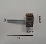 MATKAP UCU YAPRAK ZIMPARA 60 KUM 30 mm ( MADE IN GERMANY )