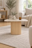Soyasis Verna Bohem Orta Sehpa 70 cm - Traverten
