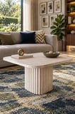 Soyasis Verna Bohem Orta Sehpa 70 cm - Traverten-Traverten