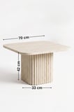 Soyasis Verna Bohem Orta Sehpa 70 cm - Traverten-Traverten