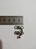 Küçük Yay Gözü Kancalı Kilit 2 Adet Kutu Sandık ve Kapak Klipsi Vidalı 20x24 mm Oksit
