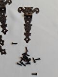 Tek Kuyruk Menteşe 4 Adet Antik 40x68 mm Kutu ve Sandık Menteşesi Hobi Maket