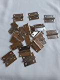 10 Adet Nikel Tavla Menteşe 20x25 mm Kutu ve Sandık Menteşesi Hobi Maket
