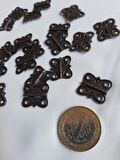 Eko Menteşe 20 Adet Oksit 20x18 mm Kutu ve Sandık Menteşesi Hobi Maket