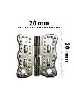 Papatya Menteşe 10 Adet Nikel 20x18 mm Kutu ve Sandık Menteşesi Hobi Maket