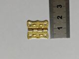4 Adet Sarı Papatya Menteşe ve Vidaları 20x20 mm Kutu ve Sandık Menteşesi Hobi Maket