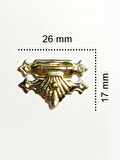 Tavla Klipsi Sarı 10 Adet 26x17 mm Kutu ve Kapak Kilit