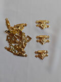 Tavla Klipsi Sarı 10 Adet 26x17 mm Kutu ve Kapak Kilit
