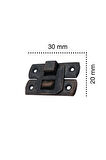 Yaylı Klips Oksit 10 Adet 20x30 Mm Kutu Kapak ve Sandık Modelleri İçin Hobi Ürünü
