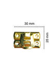 Yaylı Klips Sarı 10 Adet 20x30 Mm Kutu Kapak ve Sandık Modelleri İçin Hobi Ürünü