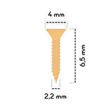 6,5 mm Mini Hobi Vidası Sarı 1000 Adet