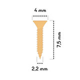 7,5 mm Mini Hobi Vidası Sarı 1000 Adet