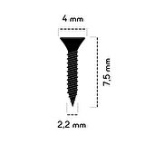 50 ADET 7,5 MM MİNİ AHŞAP MENTEŞE KİLİT HOBİ VİDASI SİYAH