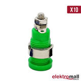 4mm Korumalı Yeşil Born Jack - 10 Adet