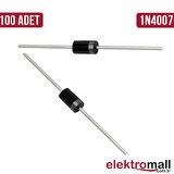 1N4007 Diyot - 1000V 1A DO41 Diyot (100 Adet)