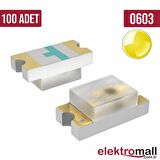 0603 Sarı SMD LED 100 ADET