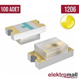 1206 Sarı SMD LED 100 ADET