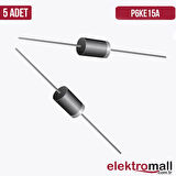 P6KE15A DO-15 15V 600W TVS DİYOT-5 Adet