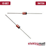 1N4733A DO-41 5.1V 1W ZENER DİYOT-10 Adet