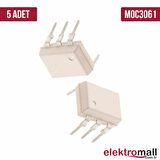 MOC3061 DIP-6 Optokuplör Entegresi-5 Adet