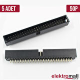 Box Header 2x25 50Pin 2.54mm 180C - 5 adet
