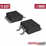 L78M05 5V 1.5A DPAK Smd Regülatör -10 Adet