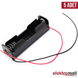 1'li Aa Boy Pil Yuvası - Pil Kutusu - 5 Adet