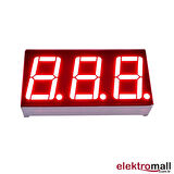 0.39 İNÇ 3 BASAMAKLI KIRMIZI ANOT 7 SEGMENT GÖSTERGE