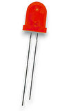8mm Kırmızı Diffused Led - 50 Adet