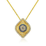 925 Ayar Gümüş Nazar Kadın Gümüş Kolye