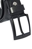 Süzer Deri * 4.5 cm. Spor Suni Deri Düz Model Kemer Siyah