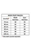 3 Cm Klasik Suni Deri Dikişli Erkek Çocuk Kemeri Lacivert