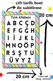 Türk Alfabesi ve Sayılar Eğitici Öğretici Okul Öncesi Aktivite Çocuk Panosu, Çocuk Odası Duvar Süsü