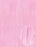 Soft Pembe Püsküllü Kapı Perdesi 1x2 m Özel Gün Dekoratif Hatıra