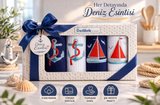 Özdilek Deniz Temalı 4’lü Nakışlı Mutfak & El Havlusu Seti 40X60 cm %100 Pamuk – Ultra Yumuşak, Yüksek Emicilik, Şık Hediye Kutulu