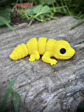 Oyuncak Leopar Kertenkelesi – Çölün Altın Deseni! 🌵🌞🦎🌟3D Hareketli Organik Model - Orta Boy