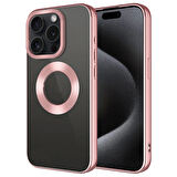 iPhone 15 Pro Max Uyumlu Kılıf Kamera Korumalı Logo Gösteren Omega Kapak